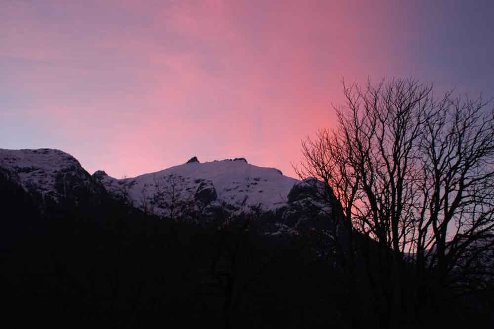 76 - Chile - parque nacional Vicente Perez Rosales, atardecer